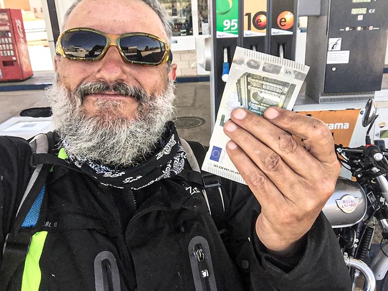 ruta con 5 euros a los 100